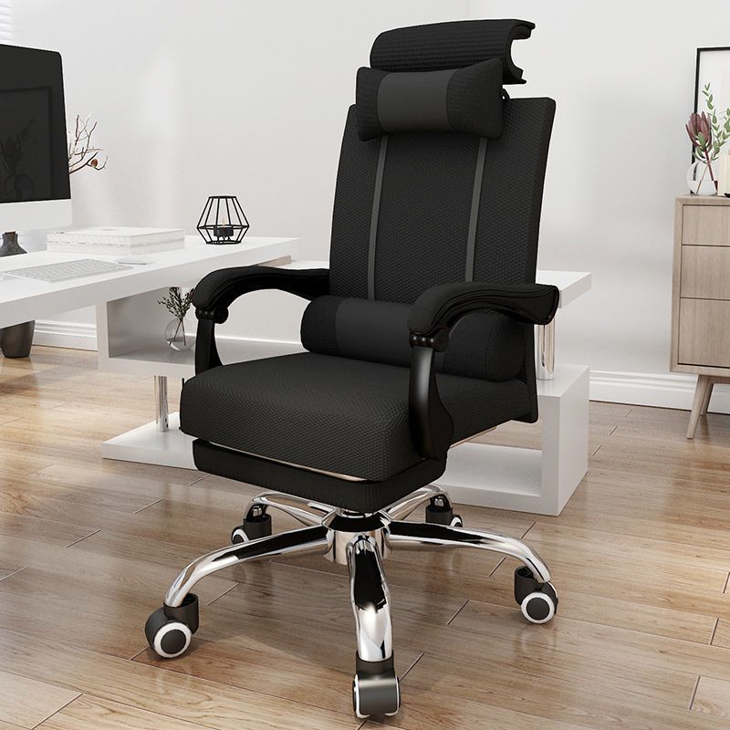 Contemporary Black Managers Chair Padded Arms Executive Chair for Office