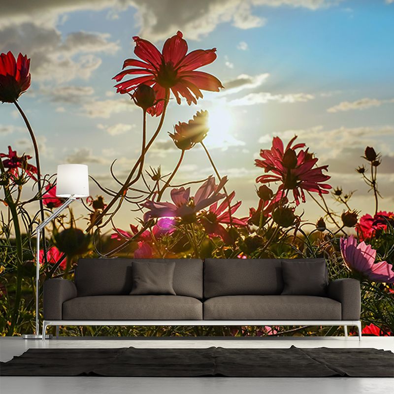 Flower Photography Washable Wall Mural Living Room Wallpaper