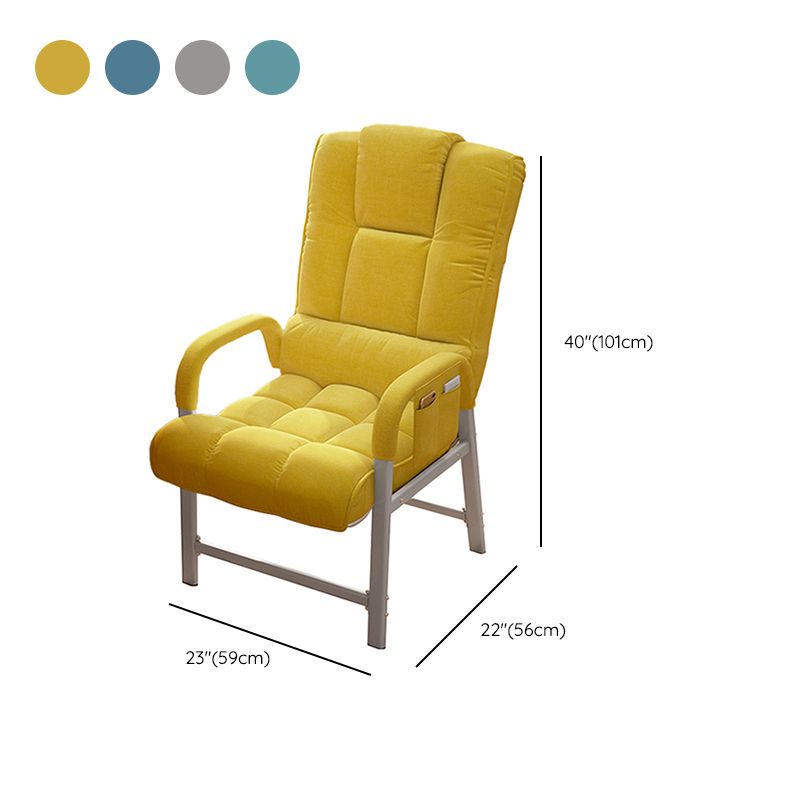 Metal Standard Recliner Solid Color Living Room Arm storage Recliner Chair