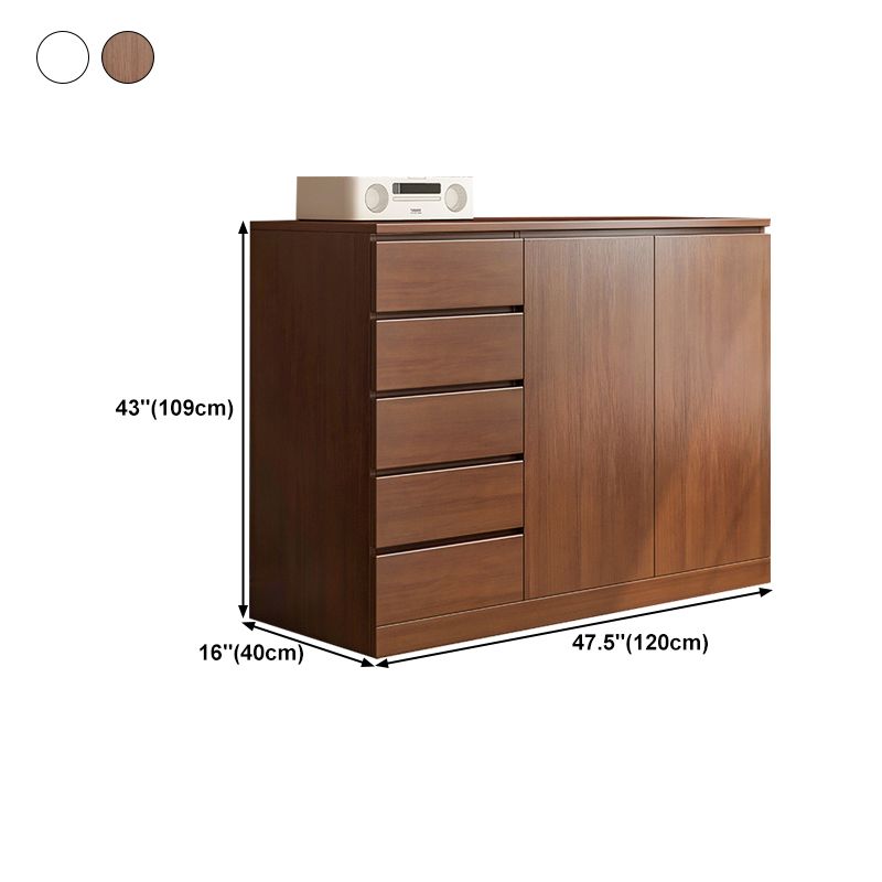 Engineered Wood Buffet Sideboard Modern Sideboard Cabinet with Drawers