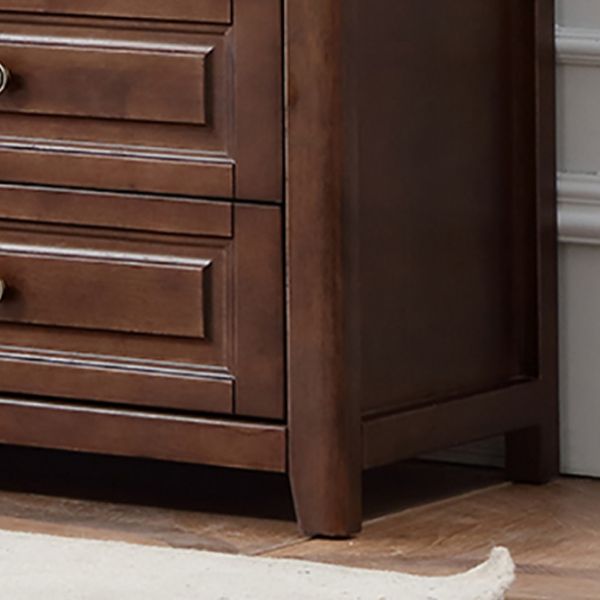 Traditional Brown Storage Chest Bedroom Storage Chest Dresser with Drawers