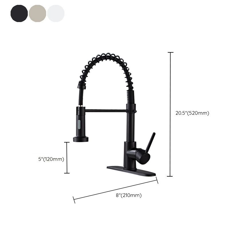 Glam Sink Faucet Brass Lever Handles Spring Neck Swivel Spout Bathroom Vessel Faucet