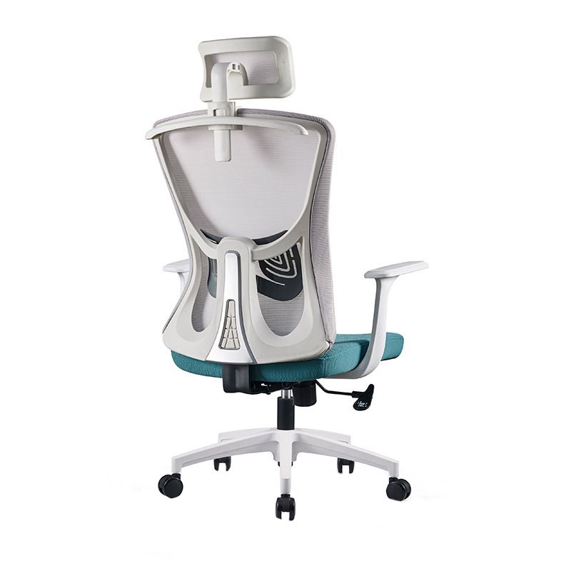 Modern Fixed Arms Office Chair No Distressing Adjustable Seat Height Ergonomic Desk Chair