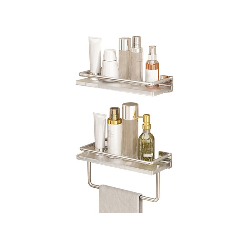 Modern Silver/Gold Bathroom Hardware Set Bath Shelf Bathroom Set