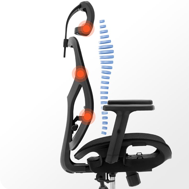 Modern Adjustable Arms Office Chair Mesh-back Task Chair for Office