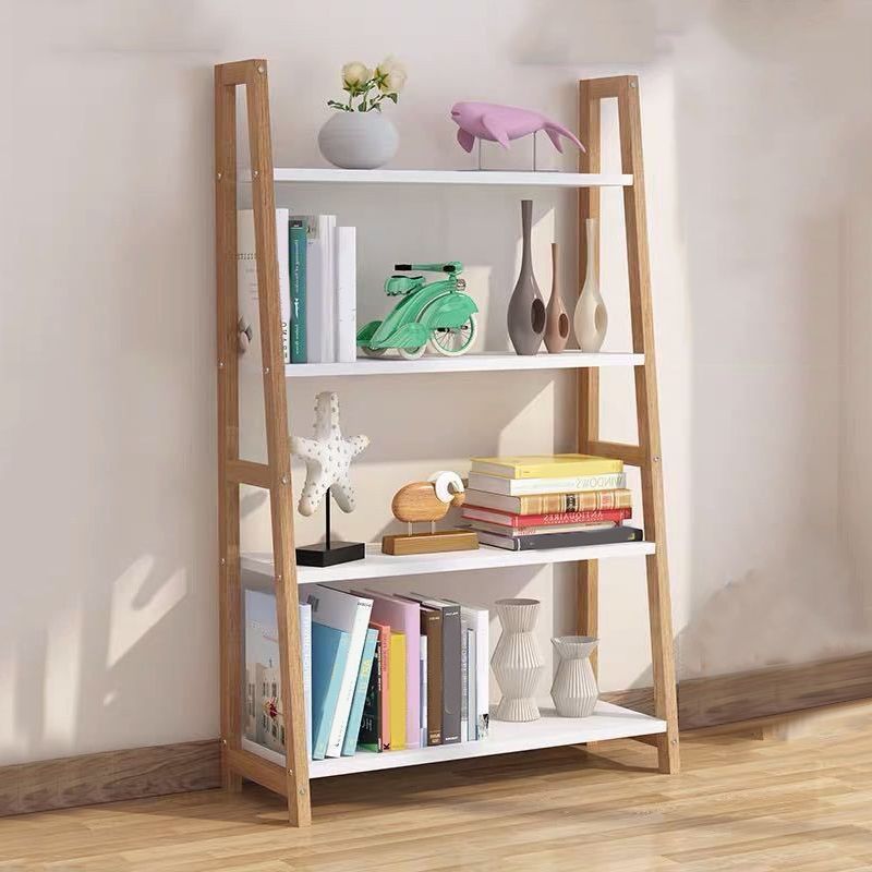 Contemporary Style Bookshelf Open Back Bookcase for Study Room and Office