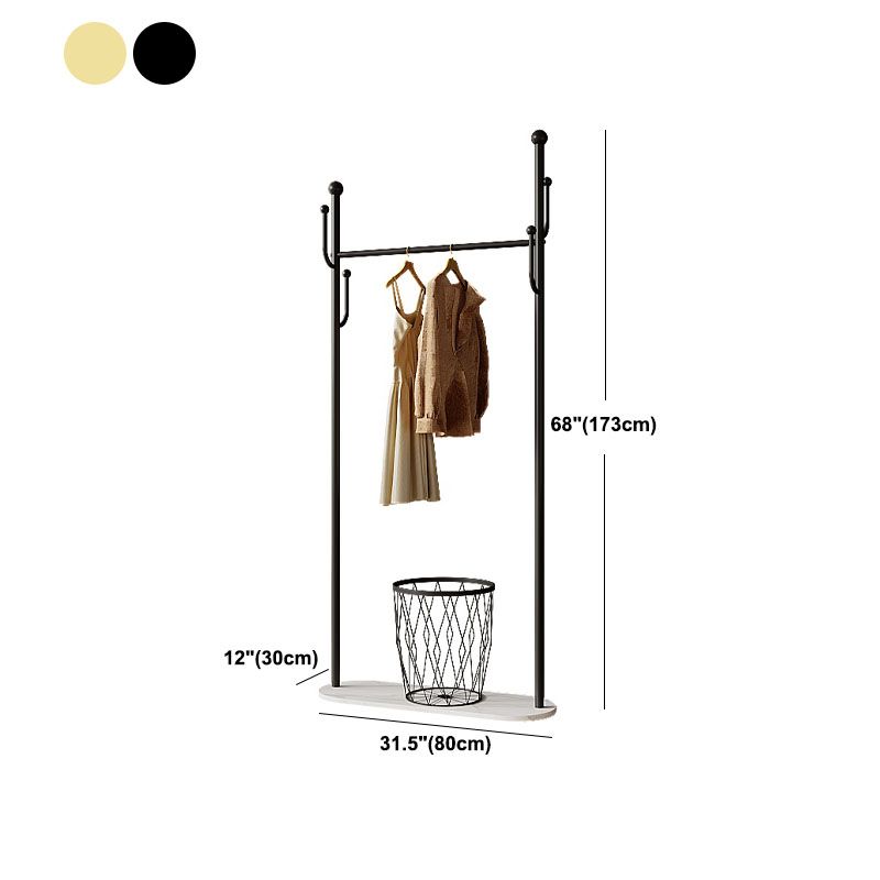 Gorgeous Coat Rack Coat Hooks Metal Storage Basket Coat Rack with Castors