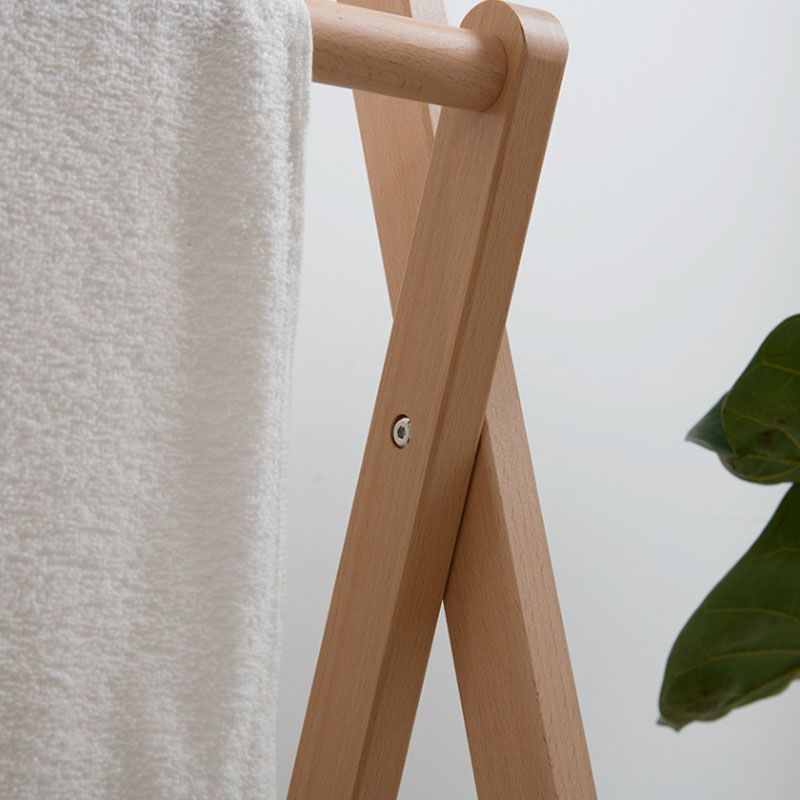 Modern Solid Wood Coat Rack Free Standing Clothes Hanger for Bedroom