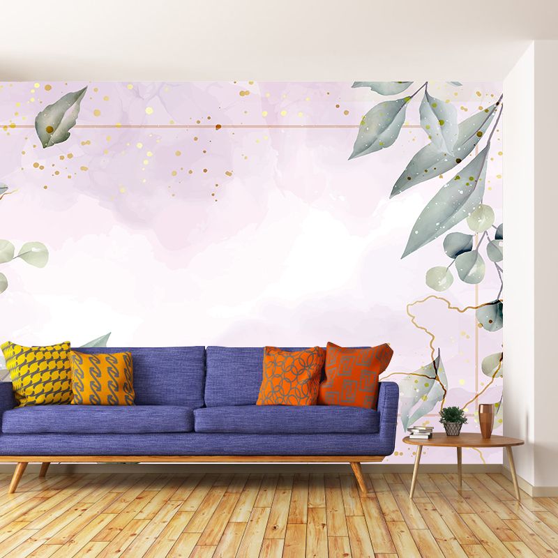 Environmental Illustration Mural Wallpaper Plant Decoration Indoor Wall Mural