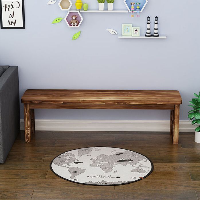 11.8" Wide Modern Entryway and Bedroom Bench Solid Wood Pine Bench with Legs