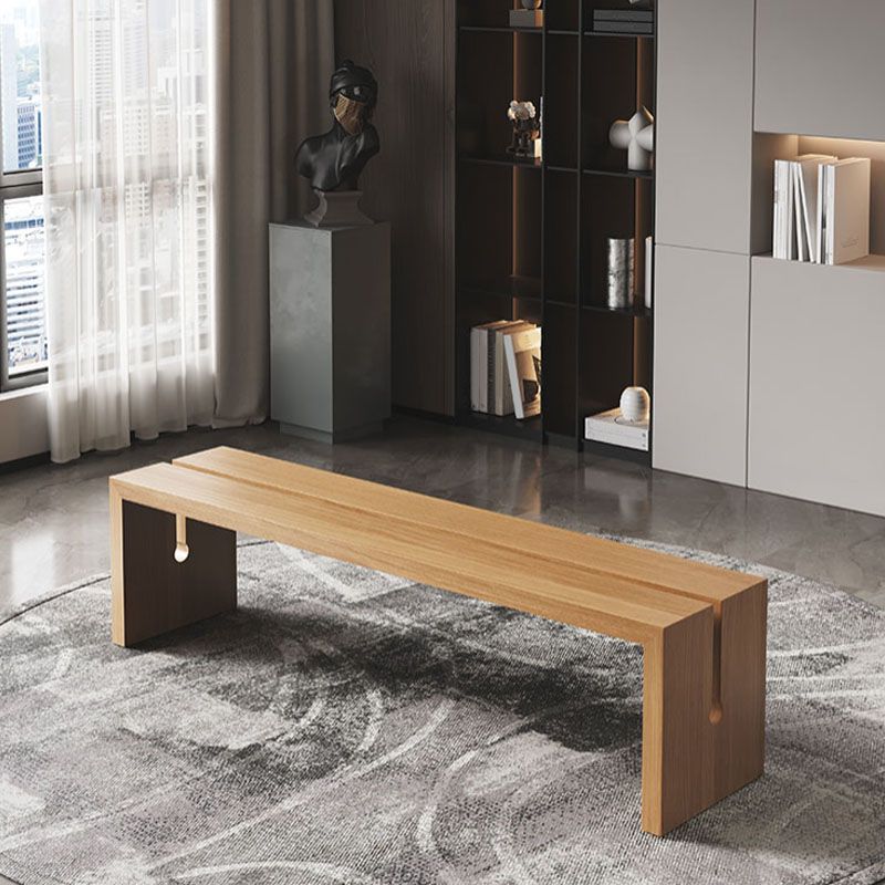 13.65" W Bedroom Bench Modern Style Solid Wood Seating Bench