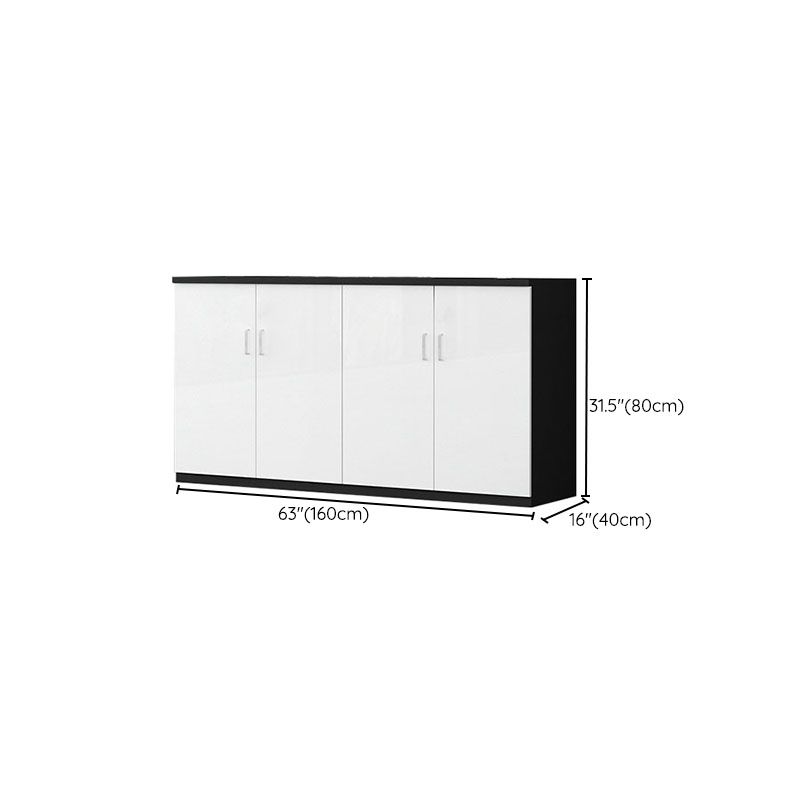 Scandinavian File Cabinet Wooden Frame Lateral File Cabinet for Office