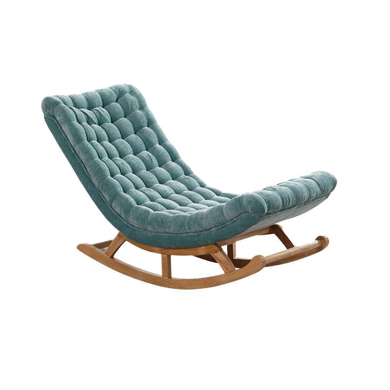 Wood Base Single Lazy Sofa Chair Lounge Leisure Home Rocking Chair
