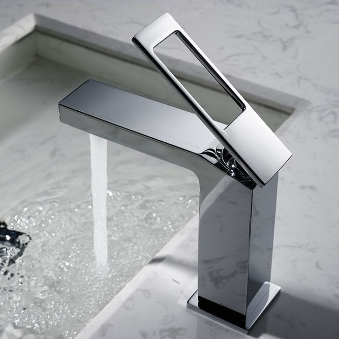 Lever Handle Faucet Glam Style Vessel Sink Faucet for Bathroom