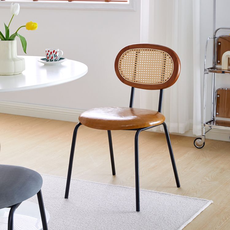 Armless Dining Chairs Industrial Side Chairs for Dining Room