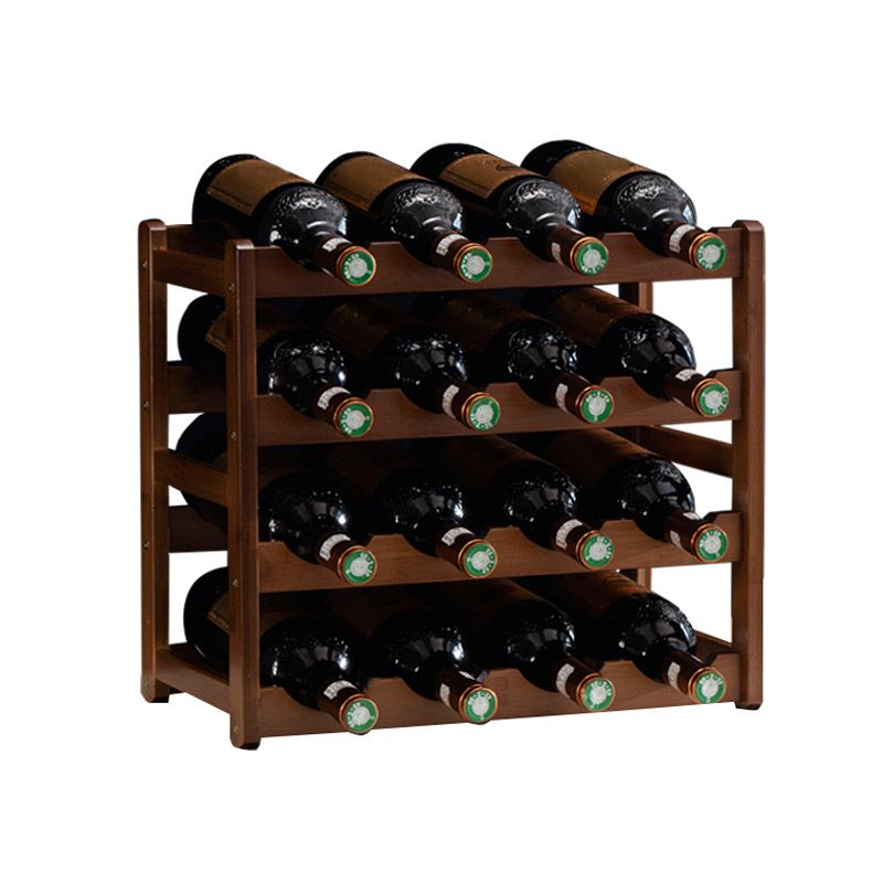 Modern Wine Rack Solid Wood Wine Bottle Rack for Living Room