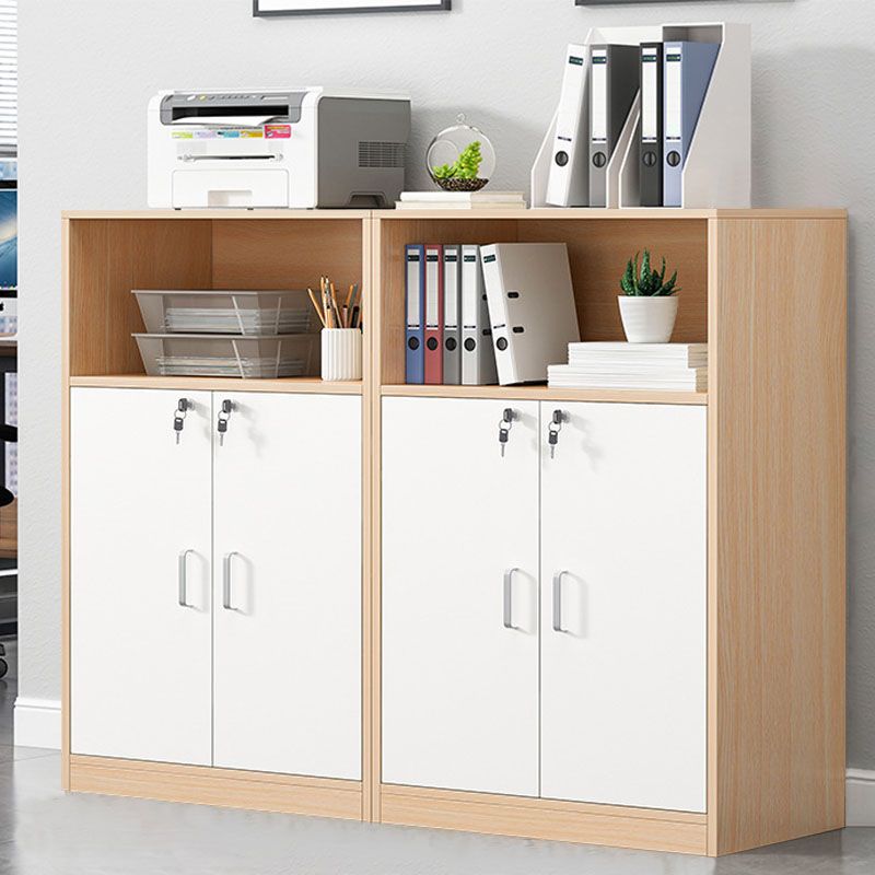 Modern Vertical File Cabinet Wood Filing Cabinet with Locking Storage