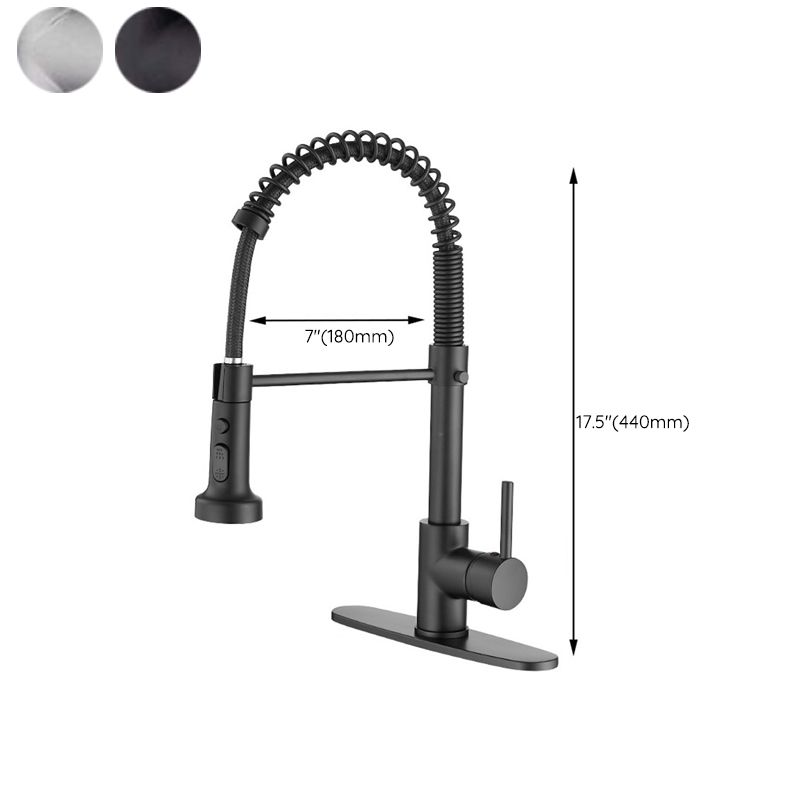 Modern Farmhouse Spring Spout One Handle Kitchen Standard Faucet High Arch Water Filler