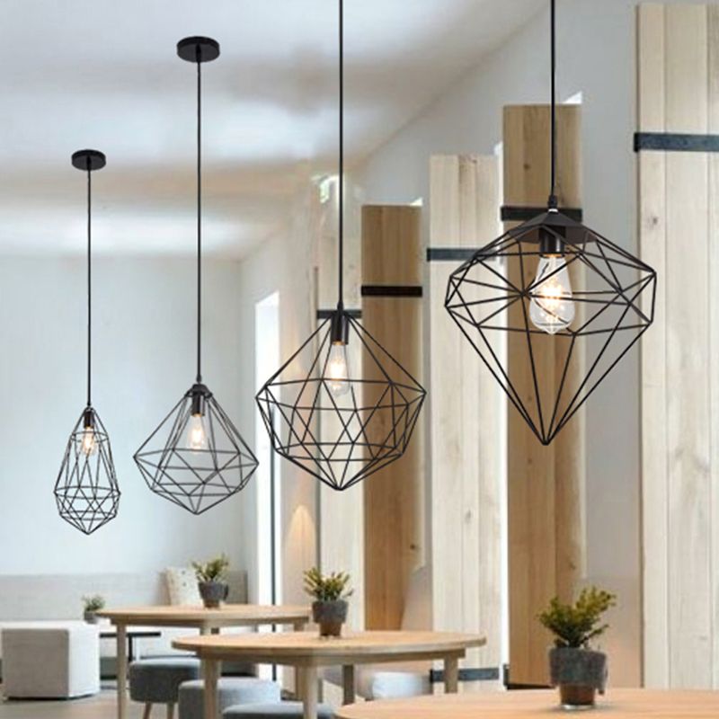 Geometric Hanging Light Modern Style Metal 1 Light Hanging Light Kit