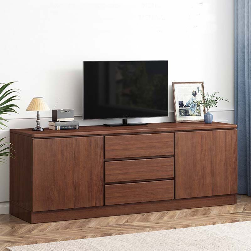 58-inch H Traditional TV Stand Console Wood TV Stand With 2 Doors