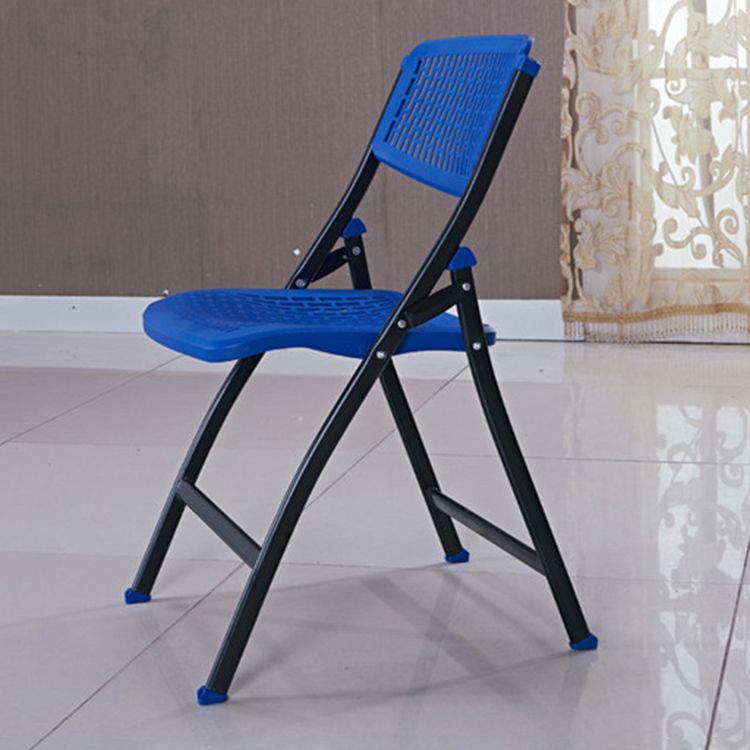 Metal Frame Conference Chair Modern Armless Plastic Folding Chair