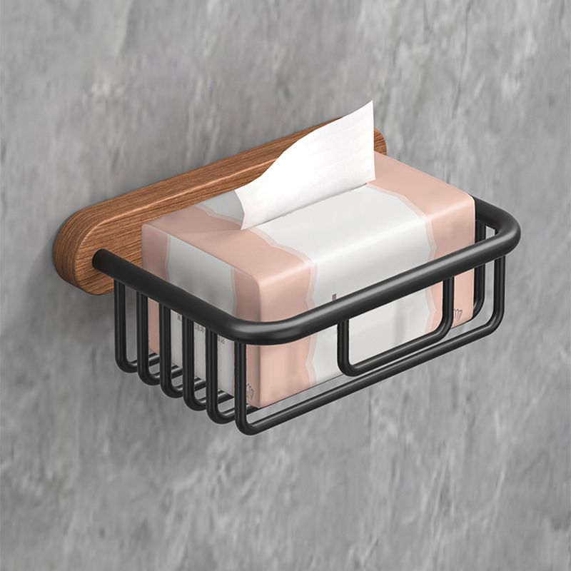 Metal and Wood Bathroom Accessory as Individual or as a Set without Punching