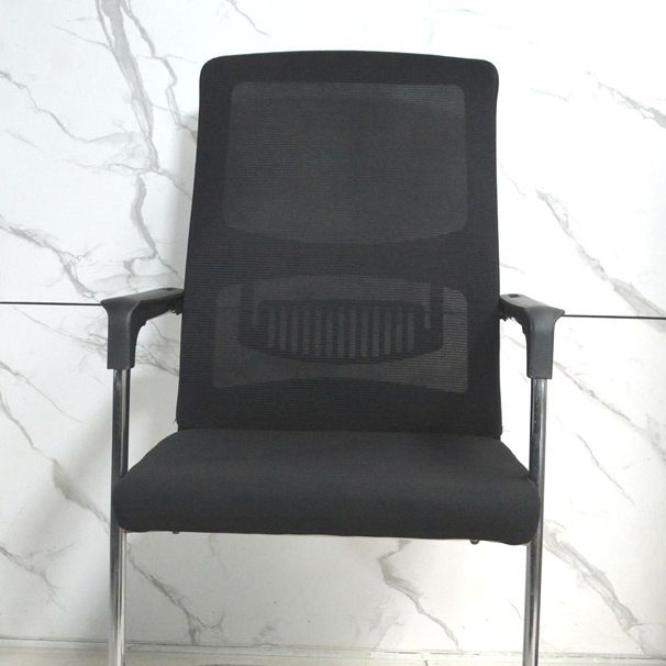 22"W Contemporary Desk Chair Breathable AirGrid Fixed Arms Office Chair