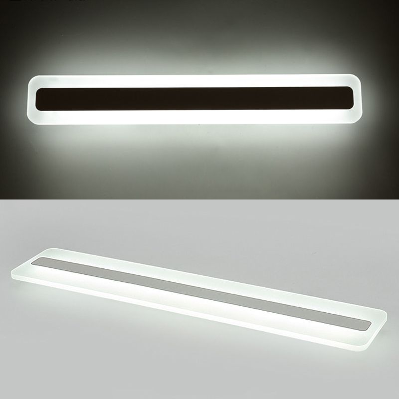 Modern Simple Style Metal Vanity Light Rectangle Shape LED Vanity Lamp for Bedroom