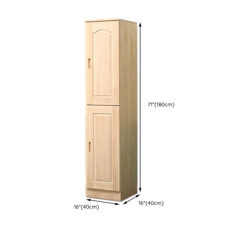 Modern Solid Color Kids Closet Wooden High Gloss Coat Locker