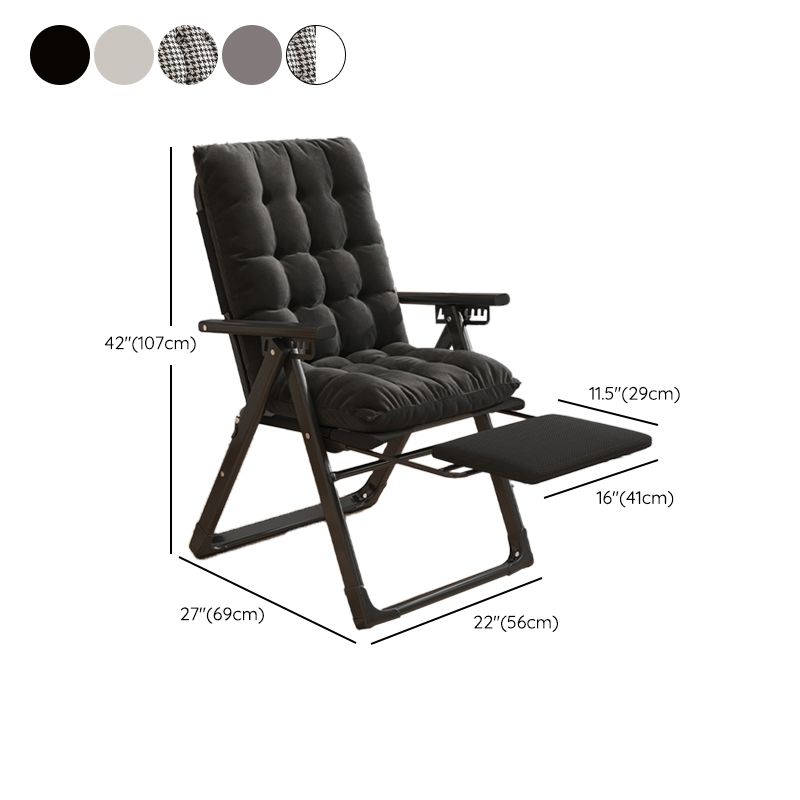 Metal Standard Recliner Solid Color Living Room Foldable Seat