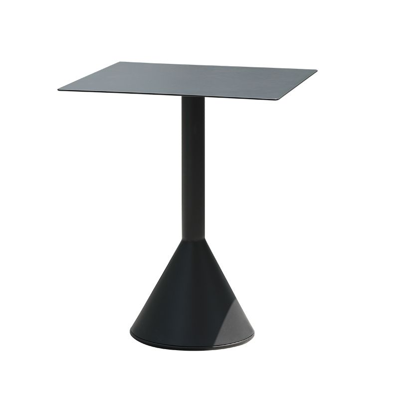 Metal Dining Table Contemporary Bistro Table - 23.62"L x 23.62"W x 29.13"H