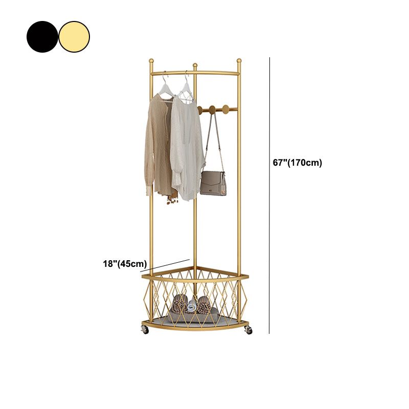 Contemporary Hall Stand Metal Storage Free Standing Coat Hanger Entryway Kit