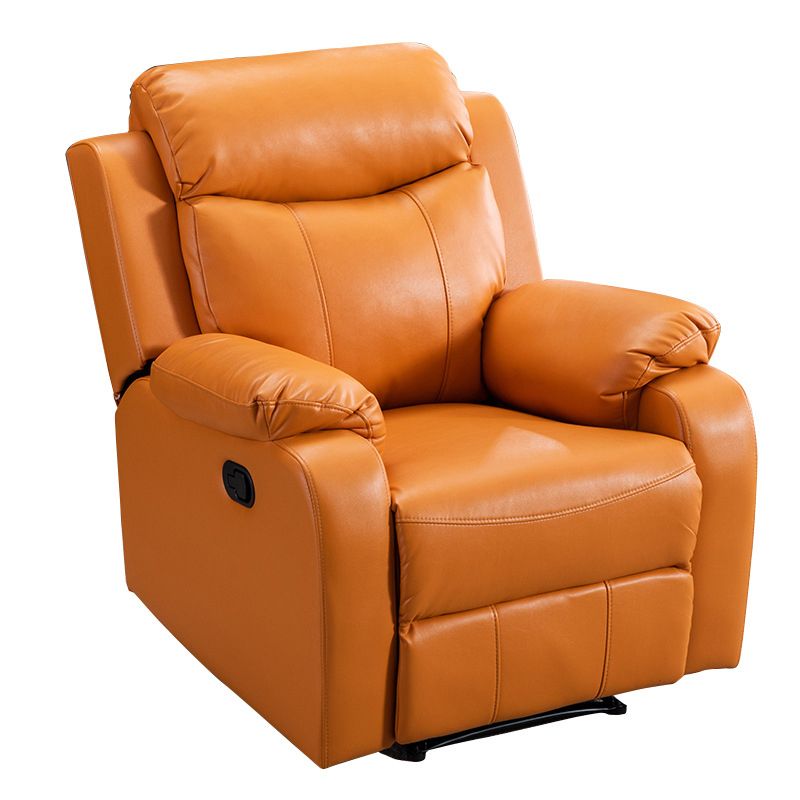 Modern 34.64" Wide Standard Swivel Rocker Leather Recliner Chair