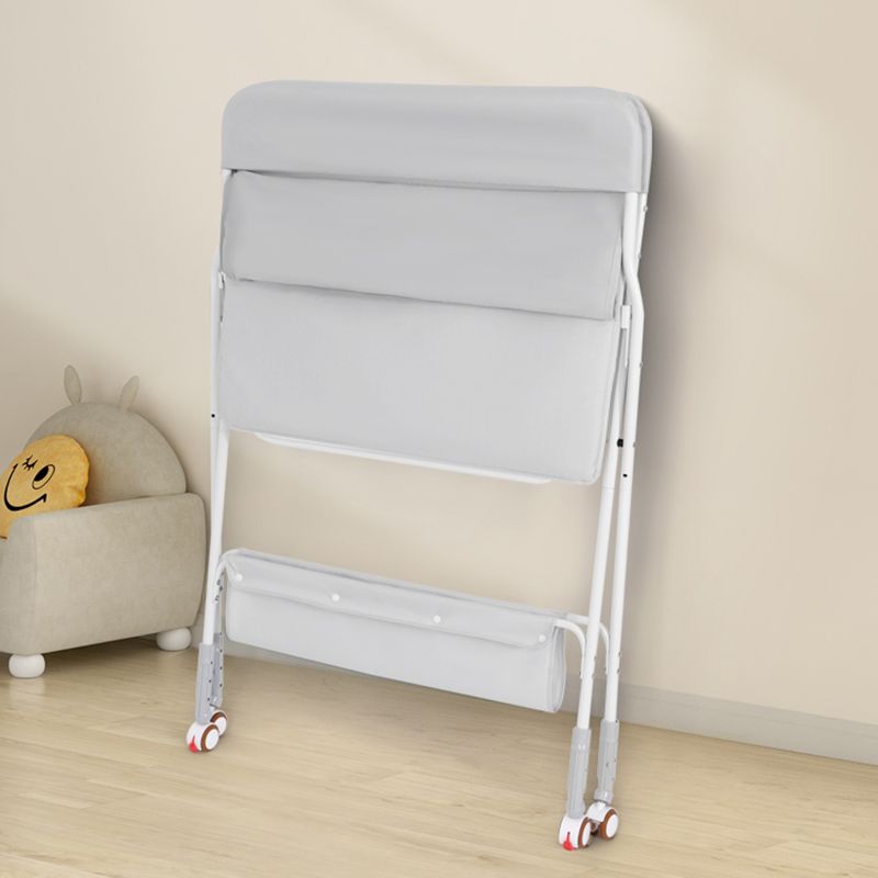 Modern Flat Top Changing Table with Pad Metal Folding Baby Changing Table