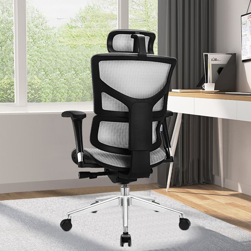 Modern Removable Arms Swivel Chair Adjustable Seat Height Office Chair with Wheels