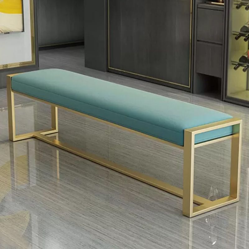 Glam Solid Color Entryway Bench Upholstered Entryway Bench with Cushioned