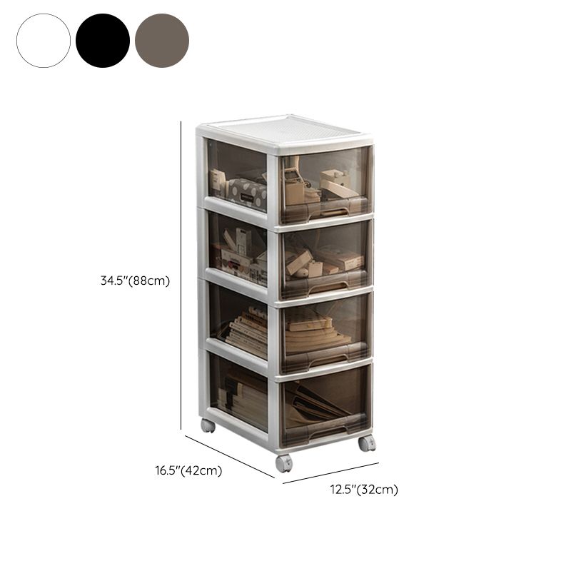 Modern Acrylic Filing Cabinet with Drawers for Home and Office