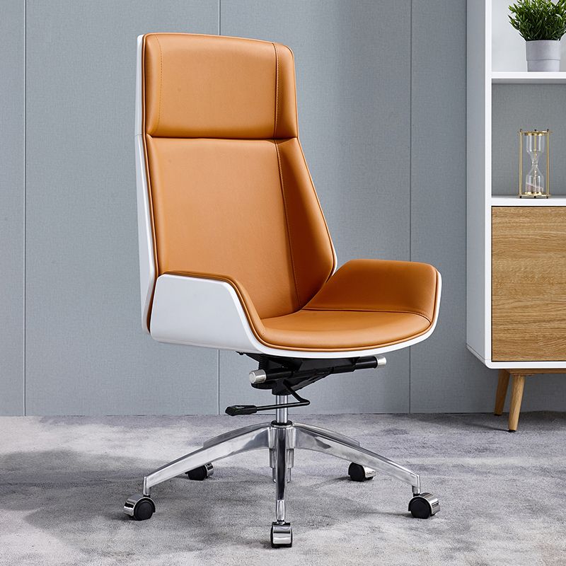 Contemporary Executive Ergonomic Chair Wheels High Back Management Chair