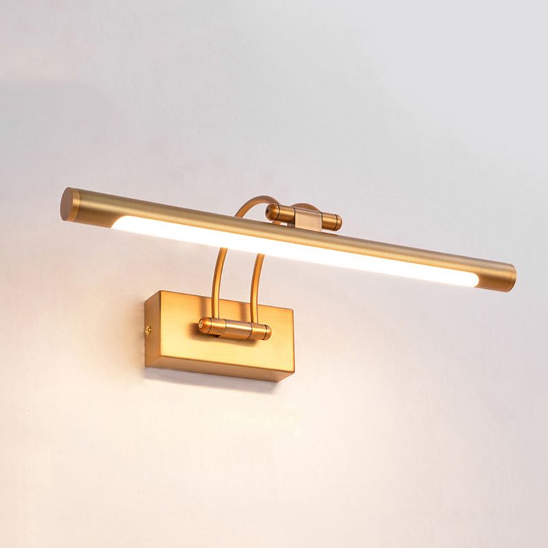 Simplicidad Luces de espejo de tocador cilíndrico Luz de pared de aluminio Accesorios para el baño