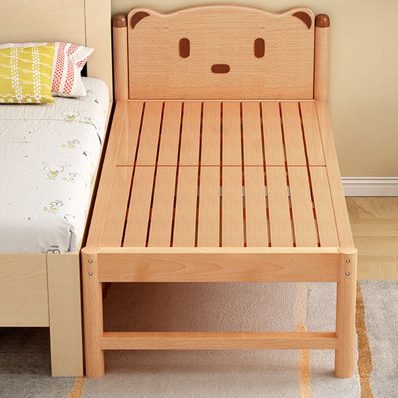 Scandinavian Solid Wood Nursery Bed Guardrail Rectangle Baby Crib