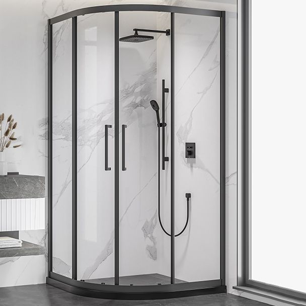 Full Frame Double Sliding Shower Door Tempered Glass Shower Screen