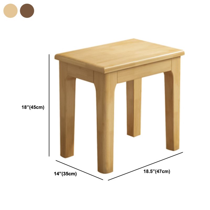 17.7 Inch Height Modern Seating Bench Solid Wood Bench with Legs