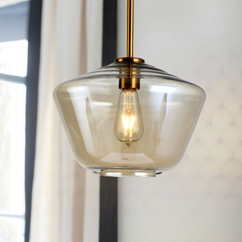 Hanging Light Fixture Minimalist Style Glass Pendant Lighting Fixture