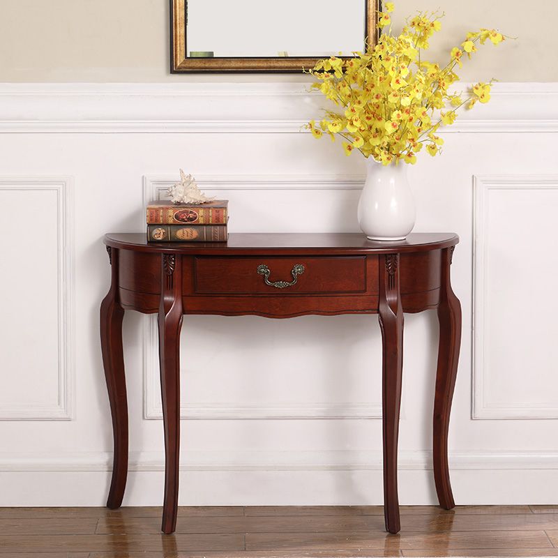 Mid-Century Modern 4 Legs Console Table with Storage for Hall