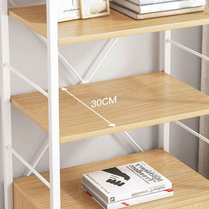 Contemporary Style Bookcase Vertical Open Back Bookshelf for Home Office