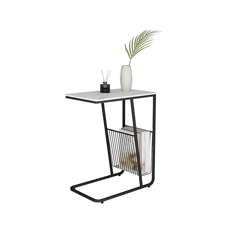 1Shelf Iron Nightstand Industrial Open Storage Night Table ,24" Tall