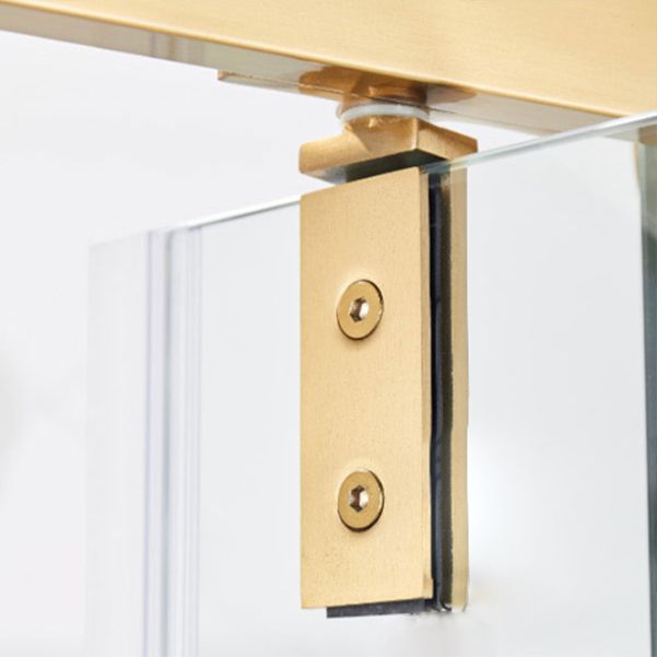 Pivot Tempered Glass Shower Door, Diamond Shape Stainless Steel Frame Shower Door