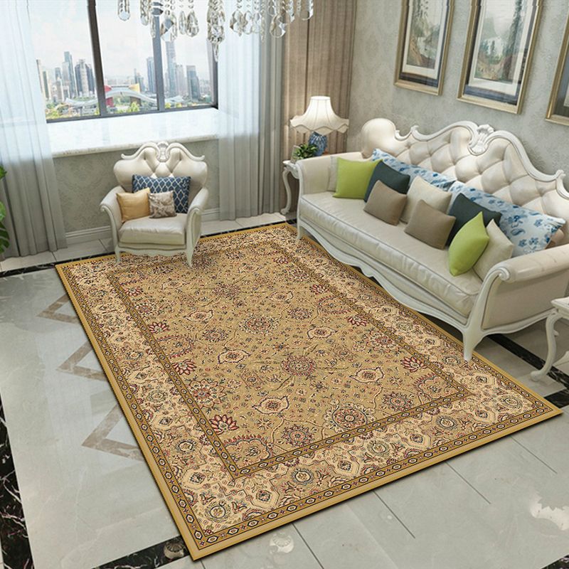 Splendor Traditional Rug Multi-Color Floral Carpet Non-Slip Washable Stain Resistant Rug for Living Room