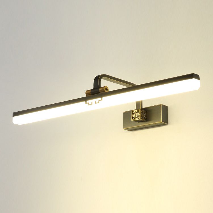 Lineaire vorm Wandverlichting in moderne stijl metalen 1-licht SCONCE-lamp voor badkamer