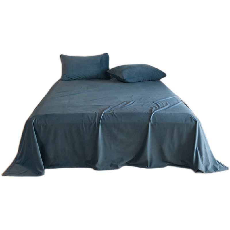 Solid Color Bed Sheet Set Polyester Soft & Smooth Bed Sheet Set